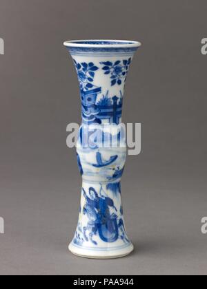 Kleine Vase. Artist: Chinesisch, Qing Dynastie Kangxi Zeitraum. Kultur: Chinesen. Abmessungen: Höhe: 13 cm.. Datum: 1662-1722. Museum: Metropolitan Museum of Art, New York, USA. Stockfoto