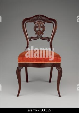 Side Chair. Kultur: American. Abmessungen: H.33 cm. (85,1 cm). Datum: Ca. 1845. Museum: Metropolitan Museum of Art, New York, USA. Stockfoto