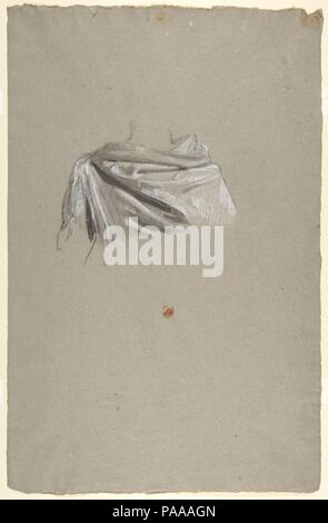 Vorhänge Studie für Soldat (mittleren Register; Studie für die Wandmalereien in der Kapelle Saint Remi, Sainte-Clotilde, Paris, 1858). Artist: Isidore Pils (Französisch, Paris 1813/15-1875 Douarnenez). Abmessungen: 47,7 x 30,7 cm.. Datum: 19. Museum: Metropolitan Museum of Art, New York, USA. Stockfoto