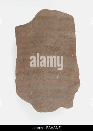 Ostrakon. Kultur: Koptischen. Abmessungen: 3 3/4 x 5 1/2 in. (9,5 x 14 cm). Datum: 7. Museum: Metropolitan Museum of Art, New York, USA. Stockfoto