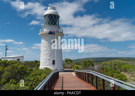 CAPE NATURALISTE, Australien - Februar 9, 2018: historischen Leuchtturm am Cape Naturaliste am 9. Februar 2018 in Western Australia Stockfoto