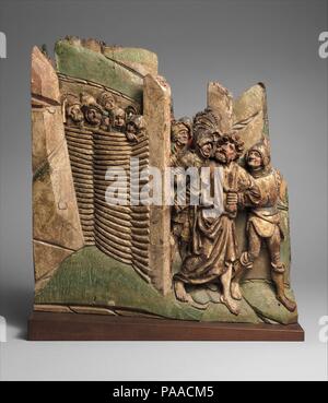 Judas in den Garten von Gethsemane zu verraten Christus. Kultur: Deutsche oder Süden Niederländischen. Abmessungen: Insgesamt: 19 11/16 x 18 3/8 x 1 15/16 in. (50 x 46,7 x 5 cm). Datum: 15. Museum: Metropolitan Museum of Art, New York, USA. Stockfoto
