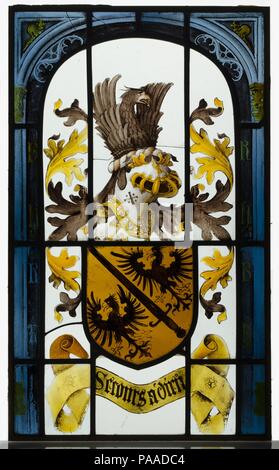 Heraldische Panel mit Waffen des Hauses Habsburg. Kultur: Süden Niederländischen. Abmessungen: Insgesamt: 33 1/2 x 20 1/4 in. (85,1 x 51,4 cm). Datum: Ca. 1504-6. Museum: Metropolitan Museum of Art, New York, USA. Stockfoto