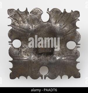 Platte und Nagel. Kultur: Europäische. Abmessungen: Insgesamt: 3 3/8 in. (8,6 cm). Datum: 15.-16. Jahrhundert. Museum: Metropolitan Museum of Art, New York, USA. Stockfoto