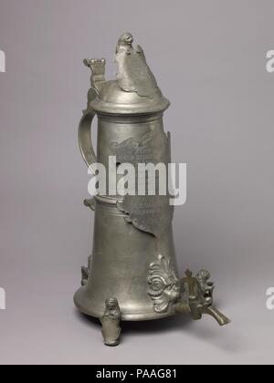 Gilde Tankard (Zunftkanne) oder Schleifkanne. Kultur: Deutsche, Nürnberg. Abmessungen: H 62,2 cm. Datum: 1604, mit dem späten 18. oder frühen 19. Jahrhundert Ergänzungen. Museum: Metropolitan Museum of Art, New York, USA. Stockfoto