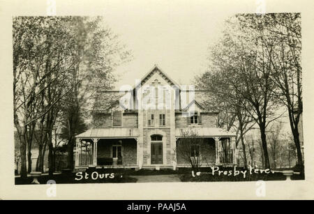 206 Presbytère de la Paroisse de Saint-Ours BNQ P748 S1P 1902 Stockfoto