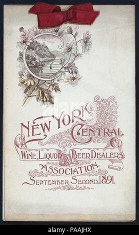 183 BANKETT ZU WEIN UND BIER HÄNDLER ASSN von NY STATE (Besitz) NY CENTRAL WEIN UND BIER HÄNDLER ASSN (at) "LEXINGTON AVENUE OPERA HOUSE (NEW YORK, NY)" (Andere (Club)) (NYPL Hades -270004-474654) Stockfoto