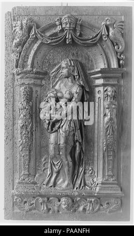 Panel. Kultur: Französisch. Abmessungen: 14 1/2 x 8 1/2 in. (36,8 × 21,6 cm). Datum: 16. Museum: Metropolitan Museum of Art, New York, USA. Stockfoto