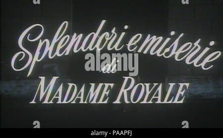 230 Screenshot del Film "Splendori e miserie di Madame Royale" (1971) Stockfoto