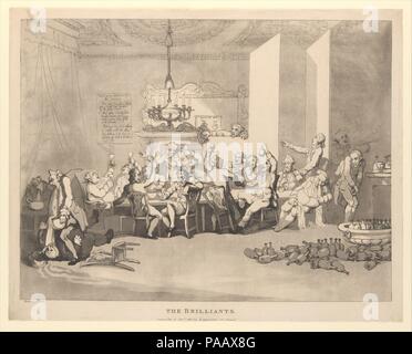 Die Brillanten. Artist: Thomas Rowlandson (Briten, London 1757-1827 London). Maße: Blatt: 17 5/8 x 22 3/8 in. (44,8 x 56,8 cm). Herausgeber: Rudolph Ackermann, London (1794-1829). Datum: 15. Januar 1801. Museum: Metropolitan Museum of Art, New York, USA. Stockfoto