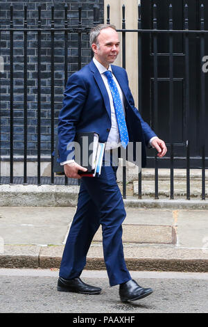 Gavin Barwell, Stabschef fährt von Nummer 11 Downing Street Prime Minister's Fragen (PMQs) im Unterhaus. Mit: Gavin Barwell Wo: London, Großbritannien Wann: 20 Jun 2018 Credit: Dinendra Haria/WANN Stockfoto