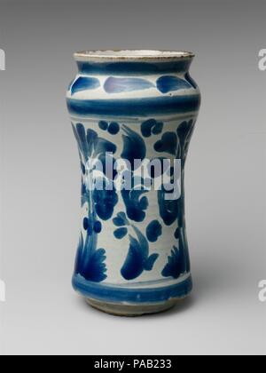 Apothecary Jar. Kultur: Mexikanische. Abmessungen: H.7 7/8 in. (20 cm). Datum: Ca. 1800. Museum: Metropolitan Museum of Art, New York, USA. Stockfoto