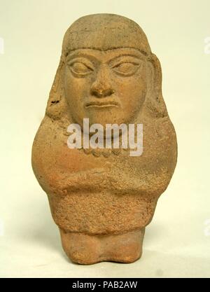 Ständigen Keramik Figur. Kultur: Moche. Abmessungen: H x W: 5 1/4 x 3 in. (13,3 x 7,6 cm). Datum: 3.-5. Jh.. Museum: Metropolitan Museum of Art, New York, USA. Stockfoto
