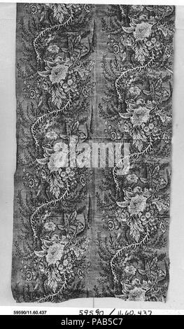 Fragment. Kultur: britische oder amerikanische. Abmessungen: L 50 cm x W 24 cm. (128,3 x 62,2 cm). Datum: Ca. 1830. Museum: Metropolitan Museum of Art, New York, USA. Stockfoto