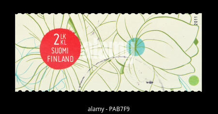 Storniert Briefmarke von Finnland gedruckt, zeigt, dass die Quelle des Lebens, circa 2011. Stockfoto