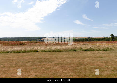 Thiepval Gedenkstätte, Somme dept, Hauts-de-France, Frankreich. 2. Juli 2018. Thiepval Gedenkstätte erinnert an die 72.000 plus Männer von Britische und Südafrikanische Stockfoto