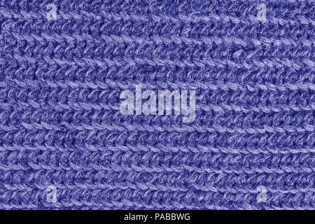 Große gestrickt blau Pullover Textur closeup Stockfoto