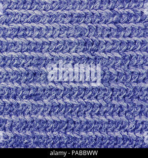 Große gestrickt blau Pullover Textur closeup Stockfoto