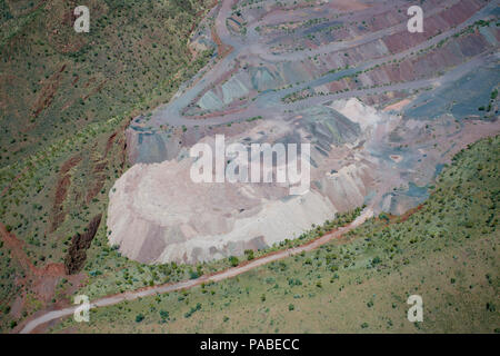 Argyle Diamond Mine, Luftaufnahme, die Kimberley Region, Western Australia Stockfoto