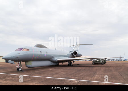 Royal Air Force Sentinel R.1 auf dem Bild 2018 Royal International Air Tattoo an RAF Fairford in Gloucestershire. Stockfoto