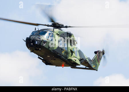 Finnische Armee Aviation NH90 TTH auf dem Bild 2018 Royal International Air Tattoo an RAF Fairford in Gloucestershire. Stockfoto