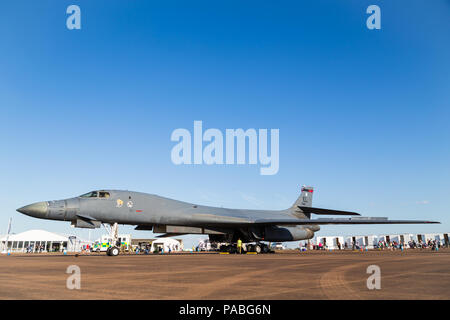 US Air Force B-1B auf dem Bild 2018 Royal International Air Tattoo an RAF Fairford in Gloucestershire. Stockfoto