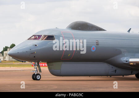 Royal Air Force Sentinel R.1 auf dem Bild 2018 Royal International Air Tattoo an RAF Fairford in Gloucestershire. Stockfoto