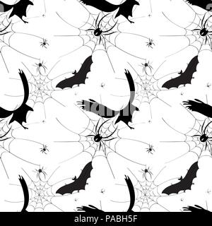 Halloween nahtlose Muster, Halloween Textur Stock Vektor