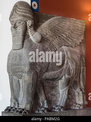Assyrische Stier (9-13 th C BCE) PERGAMONMUSEUM MUSEUMSINSEL BERLIN DEUTSCHLAND Stockfoto
