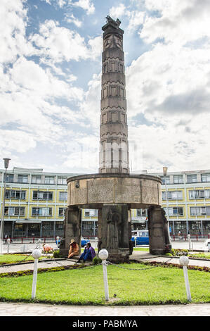 ADDIS ABEBA, Äthiopien - Sep 29, 2011: Denkmal auf dem Meyazia 27 m², die gemeinhin als Arat Kilo bekannt. Es commemorats Äthiopiens Befreiung von Fascis Stockfoto