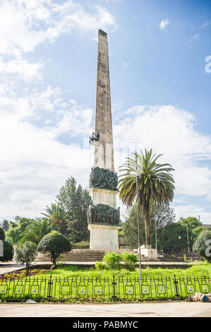 ADDIS ABEBA, Äthiopien - Sep 29, 2011: Yekatit 12 Denkmal. Es erinnert an die großen Massaker während der italienischen Invasion Stockfoto