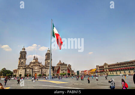 Mexiko-Stadt Zocalo, Mexiko Stockfoto