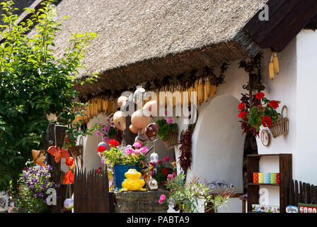 Detail der Töpferhaus in Tihany am Plattensee, Ungarn Stockfoto