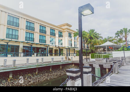 GOLD COAST, Australien - 8. Januar 2015: außen Gebäude der Marina Mirage Einkaufszentrum an der Gold Coast Stockfoto
