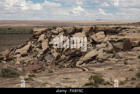 Petrified Forest National Park in der Gemalte Wüste in der Nähe von Holbrook, Arizona. Stockfoto