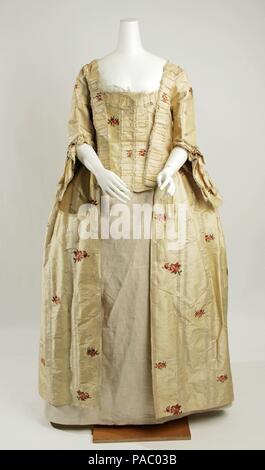 Kleid. Kultur: Französisch. Datum: Ca. 1780. Museum: Metropolitan Museum of Art, New York, USA. Stockfoto