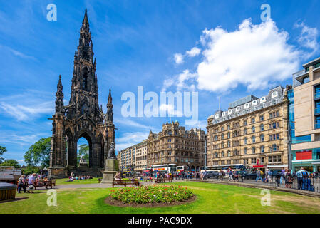 Scott Denkmal, das zur Erinnerung an Walter Scott Stockfoto