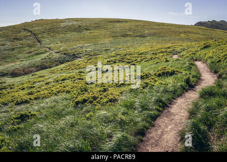 Luftaufnahme im Bieszczady-gebirge im südlichen Polen Stockfoto