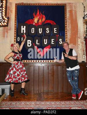 San Diego, Kalifornien, USA. 21. Juli 2018. Die swansons im House of Blues während der comic-con Wochenende in San Diego, Kalifornien. Credit: Sheri Determan/Alamy leben Nachrichten Stockfoto