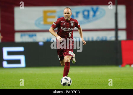 Noevir Stadium Kobe, Hyogo, Japan. 22. Juli, 2018. Andres Iniesta (vissel), 22. JULI 2018 - Fußball: 2018 J1 Liga Match zwischen Vissel Kobe - shonan Bellmare an Noevir Stadium Kobe, Hyogo, Japan. Credit: YUTAKA/LBA SPORT/Alamy leben Nachrichten Stockfoto