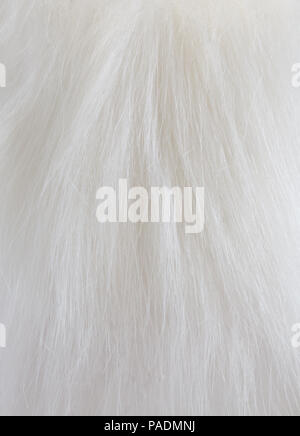 Weiß Weiß Fell Textur Stockfoto