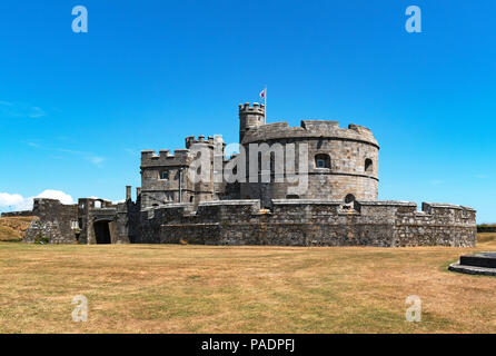 Pendennis Castle in der Nähe von Falmouth, Cornwall, England, Großbritannien, Großbritannien. Stockfoto