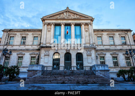 Frankreich, Nizza, Courthouse - Palais de Justice, neoklassischen Stil aus dem 19. Jahrhundert Stockfoto
