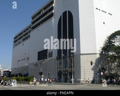 Gebäude, Shopping Metrô Santa Cruz, Santa Cruz, Sao Paulo, Brasilien Stockfoto