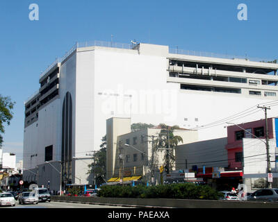 Gebäude, Shopping Metrô Santa Cruz, Santa Cruz, Sao Paulo, Brasilien Stockfoto