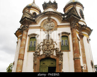 São Francisco de Assis Kirche, Ouro Preto, Minas Gerais, Brasilien Stockfoto