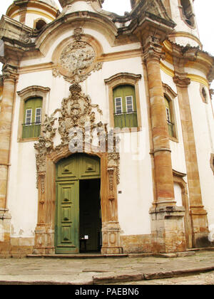 São Francisco de Assis Kirche, Ouro Preto, Minas Gerais, Brasilien Stockfoto