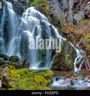 Kings Creek Falls, Lassen Volcanic National Park, Kalifornien Stockfoto