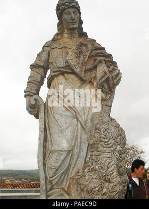 Skulptur, Senhor do Bom Jesus de Matosinhos Basilika, Minas Gerais, Congonhas, Brasilien Stockfoto