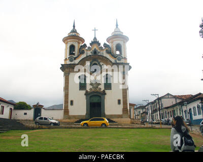 Nossa Senhora do Carmo Kirche, Mariana, Minas Gerais, Brasilien Stockfoto